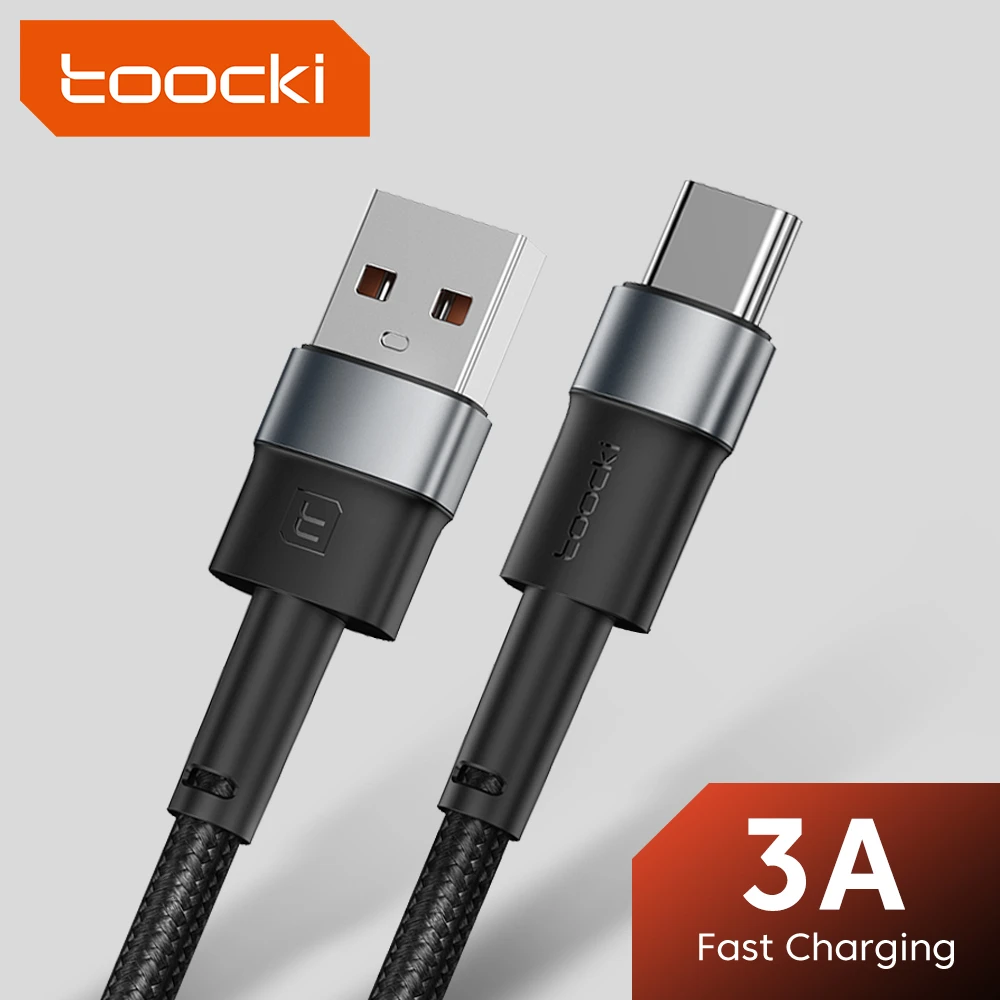 Toocki USB Type C Cable 3A Fast Charger For Xiaomi 12 10 Redmi Huawei