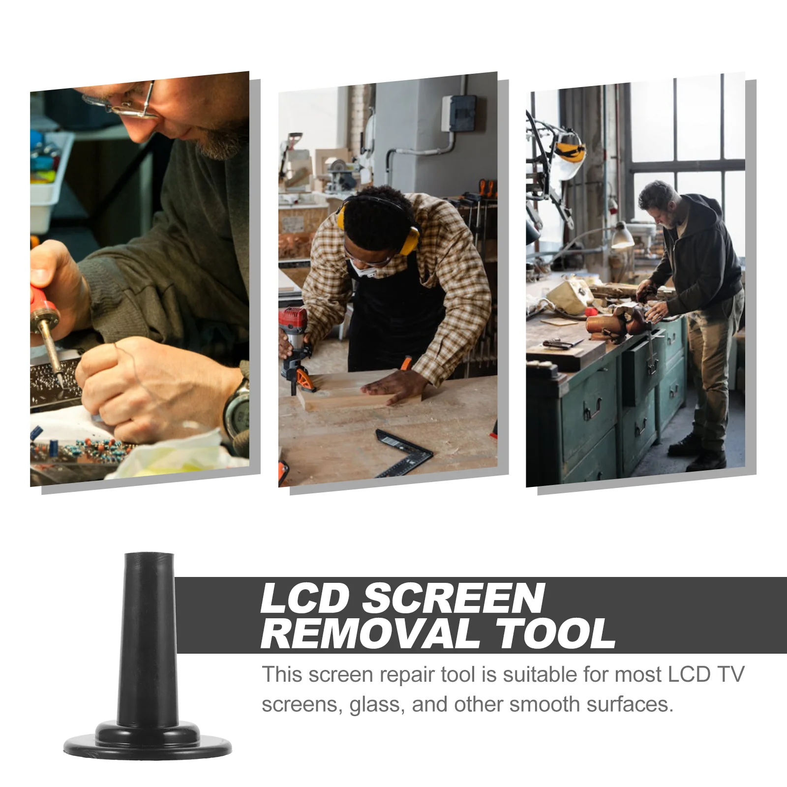LCD 스크린 흡입 컵 도구 마그네틱 베이스 지지대 제거 상단 기둥, 고무 수리 소형 브래킷에 안정적