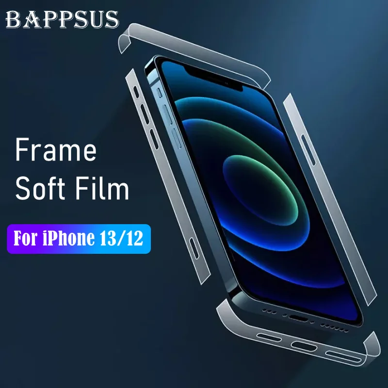 Ультратонкая наклейка на телефон боковая рамка пленка для iPhone 13 12 11 Pro X XS Max XR 8 Plus