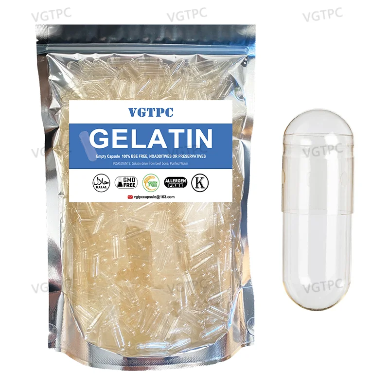 

1000PCS Size 000 00 0 Food Grade Separated Joined Gelatin Empty Capsules Vegan Kosher Halal HPMC Hollow Capsule