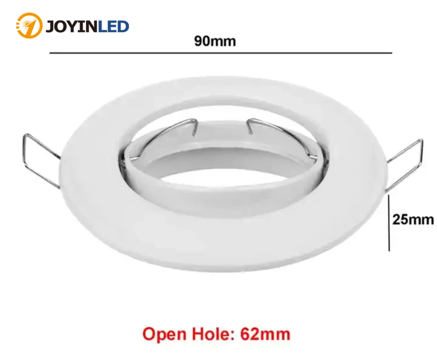 LED Spot Light LED ceiling spot light led spotlight lamp Black/White LED Downlights Frame Round Fixture Holders Adjustable for MR16 GU10 Bulb Holder Recessed