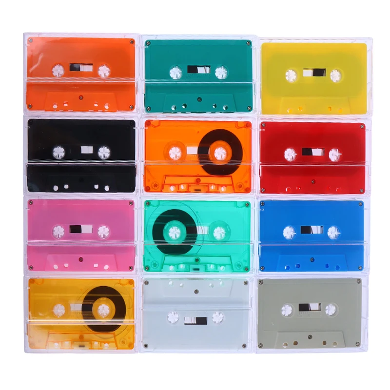 New Quality Audio Magnetic Tape Dust Box For 45 Minutes Colour Blank Tapes, Repeaters Walkman Standard Cassette Storage Box