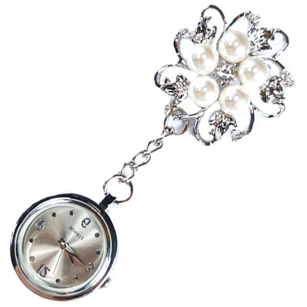 

Нагрудные часы для медсестры, декоративные карманные часы с изящной клипсой для врачей, часы из сплава для девушек и медсестер