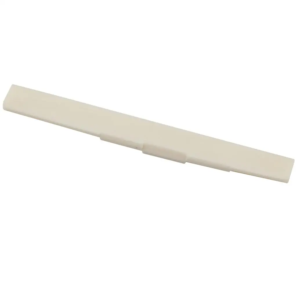 Slotted Buffalo Bone Saddle Blank 80mm Classical Guitar Musical Instrument
