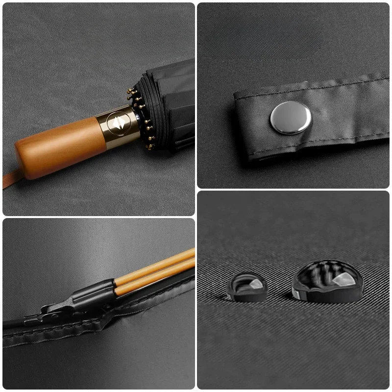 Business Fully Automatic Folding Windproof Umbrella Men and Women