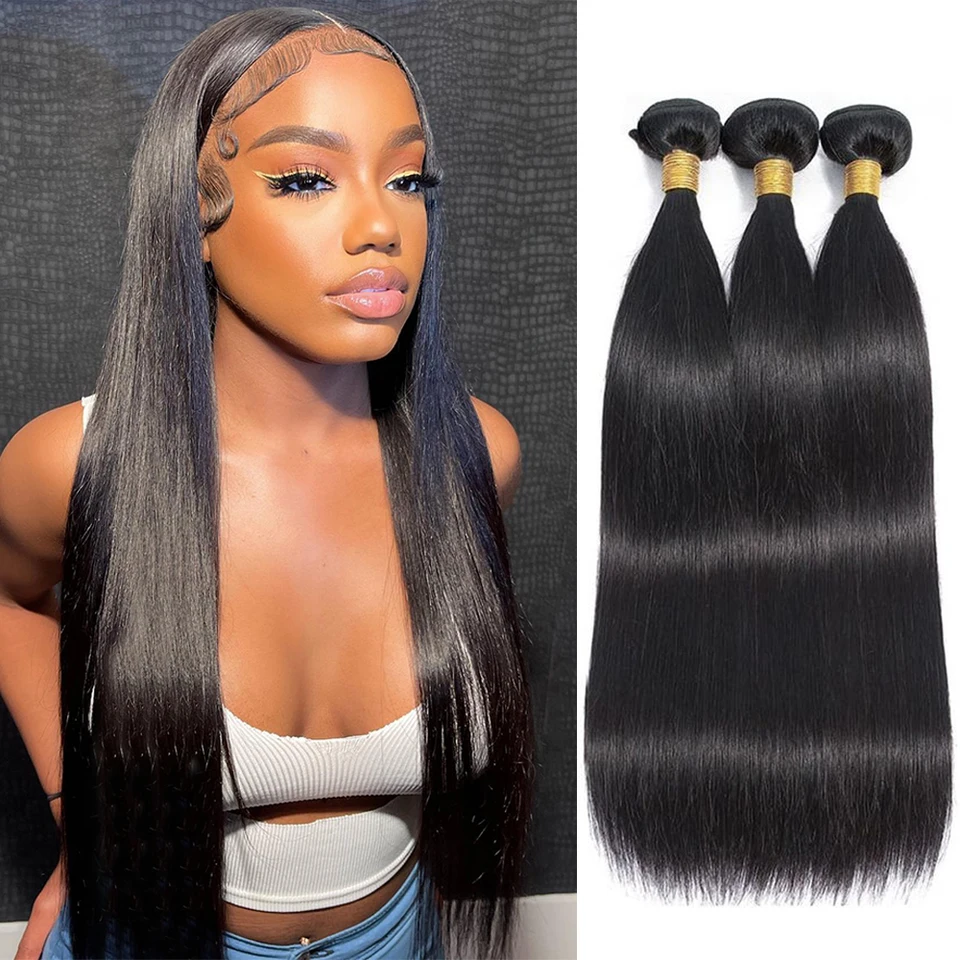 Brazilian Raw Virgin Human Hair Straight Bundles