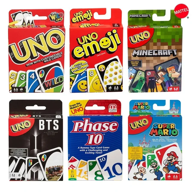 Mattel Family Card Game Variety Pack - 4 Card Game Bundle - Uno, Dos, Uno  Flip, and Phase 10 - Ultimate Family Game Night Card Bundle