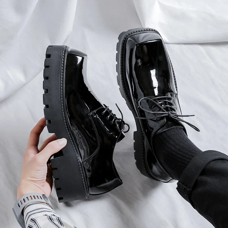 Derby Shoes Zapatos Yesstyle Men Business Shoes Lace Up Formal - Main Image