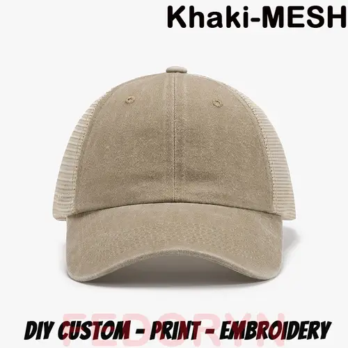 Fedoryn Custom Logo Baseball Cap for Men and Women DIY Design Letter Embroidery Retro Hat Customize Cap Graphic Print Wholesale - Image 25
