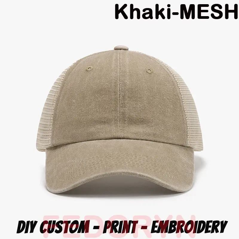 Fedoryn Custom Logo Baseball Cap for Men and Women DIY Design Letter Embroidery Retro Hat Customize Cap Graphic Print Wholesale - Image 25