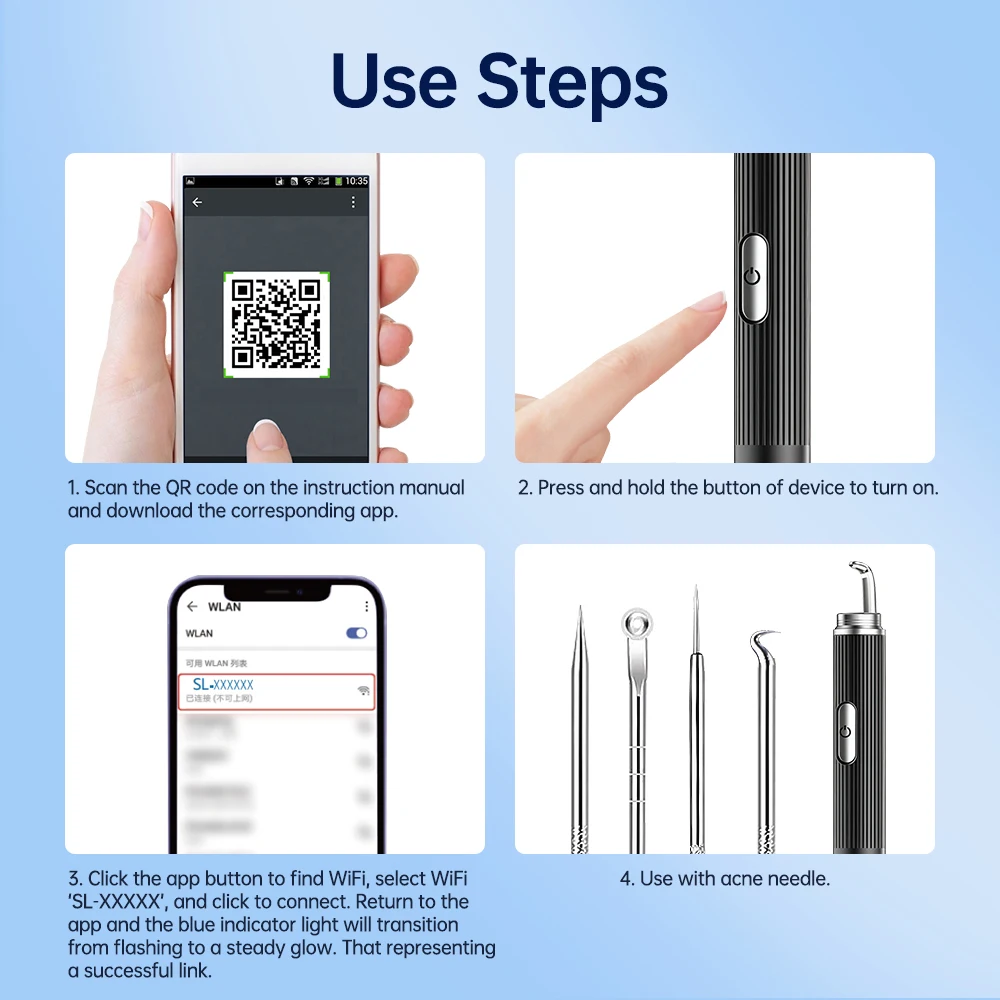 Visual Blackhead Remover with Camera