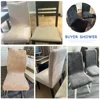 Velvet Chair Cover for Dining Room Spandex Stretch Super Soft Chair Slipcover for Kitchen Home Hotel Wedding Banquet 5
