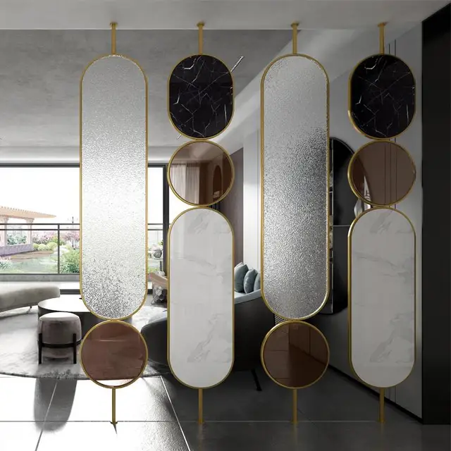 Alsó Képernyőn Megjelenő Bejárat Changhong Üveg Rozsdamentes Acél Egyszerű Modern Nappali Megakadályozza A Rossz Szerencse Dekoratív Fali Vasművészetet - Image 2