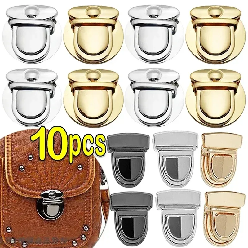 Metal Locks Bag Clasp Catch Buckles 5/10pcs for Handbags Purse Tote Closures Snap Clasps DIY Craft Hardware
