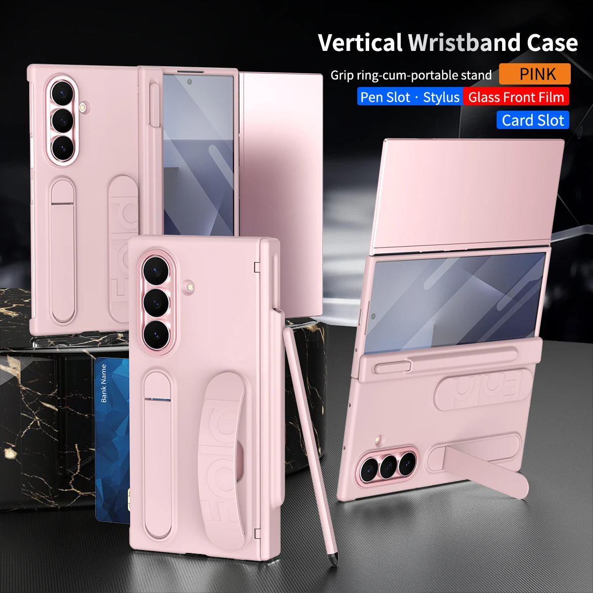 Enhanced Protective Hard Case with Wrist Strap and Stand