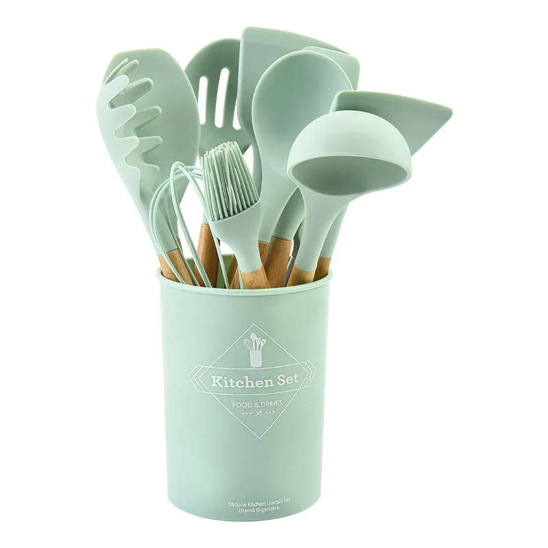 0134Kitchen utensil sets Cooking tool set made silicone Heat Resistant Silicone Kitchenware kitchen accessories