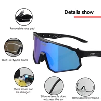 JEPOZRA Polarized Myopia Cycling Glasses for Men and Women, Sports Glasses, Mountain Bikes, Road Bikes, Riding Equipment - Image 3