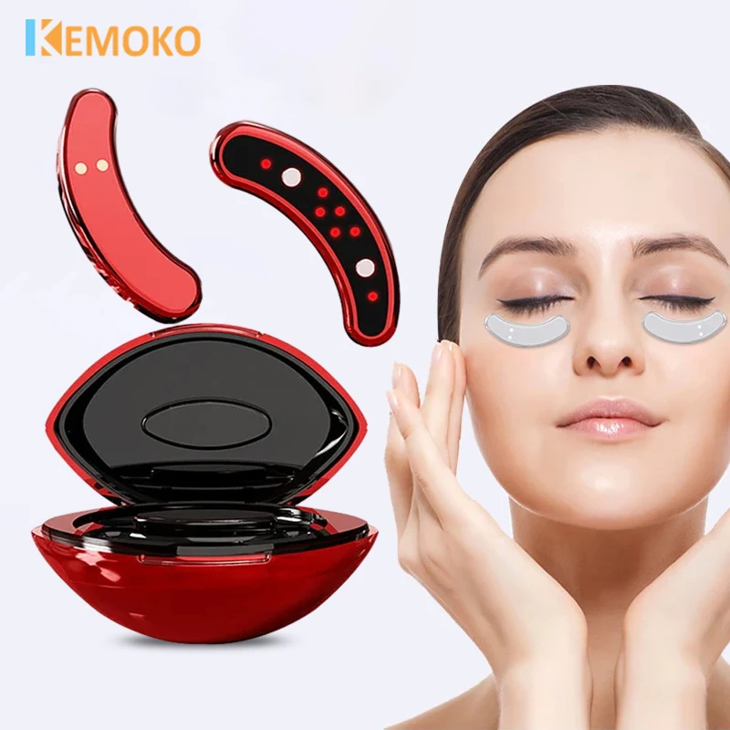 Eye Care Micro Current Hot Compress Removes Dark Circles Fine Line Eye Protection Anti-aging Home Eye Massager Eye Beauty Device