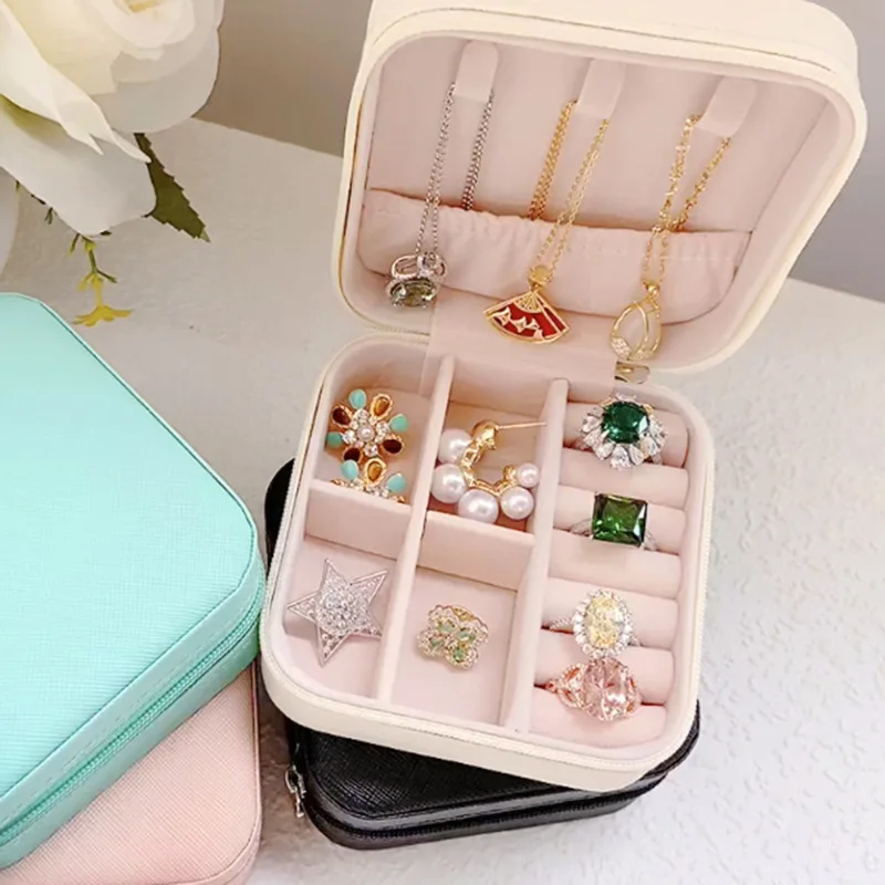 Clear Plastic Jewelry Organizer Box Earring Storage Organizer Travel  Jewelry Case Joyeros Organizador De Joyas - Storage Boxes & Bins -  AliExpress