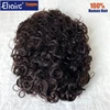 Curly Toupee For Men Brown Color Mono Hair System Unit for Men Durable Male Hair Prosthesis 100% Human Hair Unit Men's Wig 5