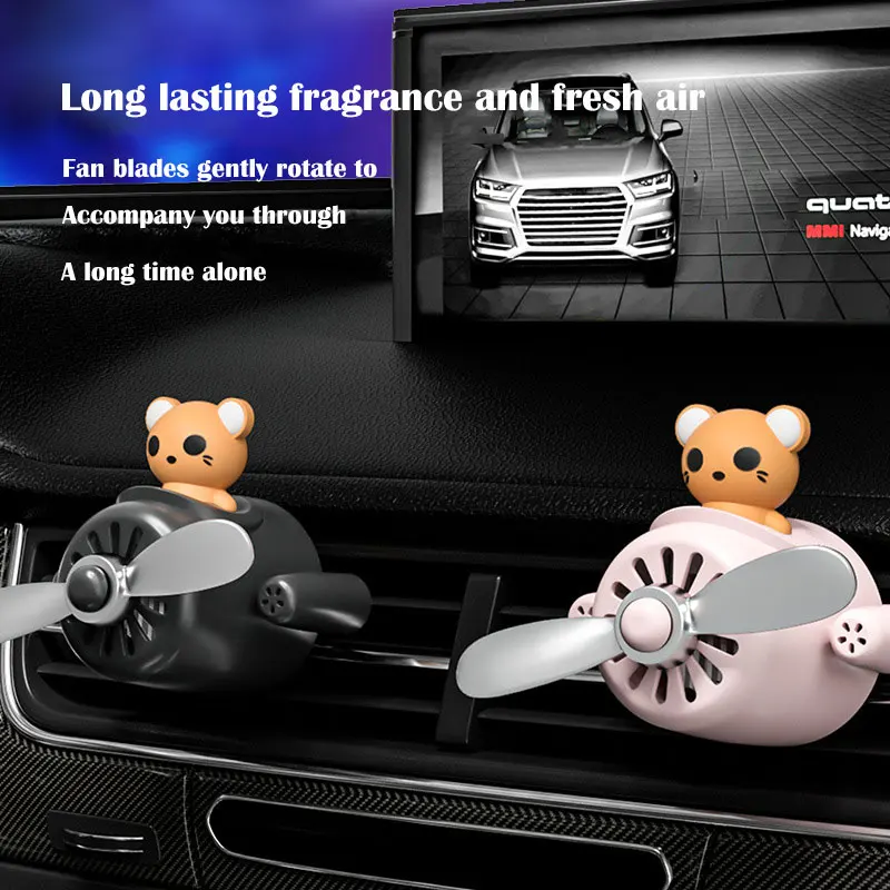 

New Style Car Air freshener, perfume diffuser, rotary propeller, air outlet, perfume, cartoon decoration, car accessories