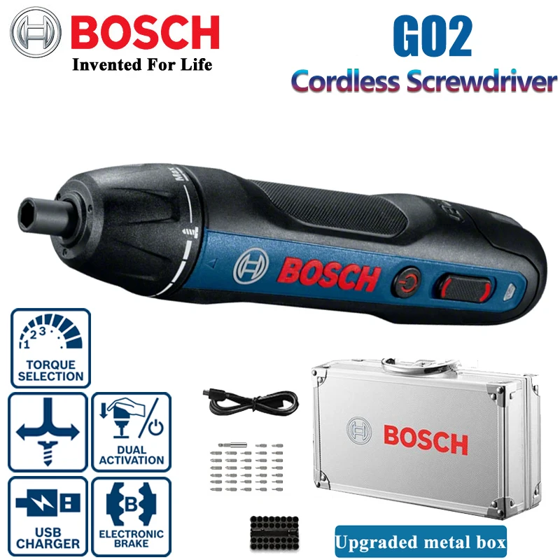 Bosch Blau 06019H2101 Go 2.0 Akkuschrauber 3,6 Volt 1,5 Ah Li-Ion
