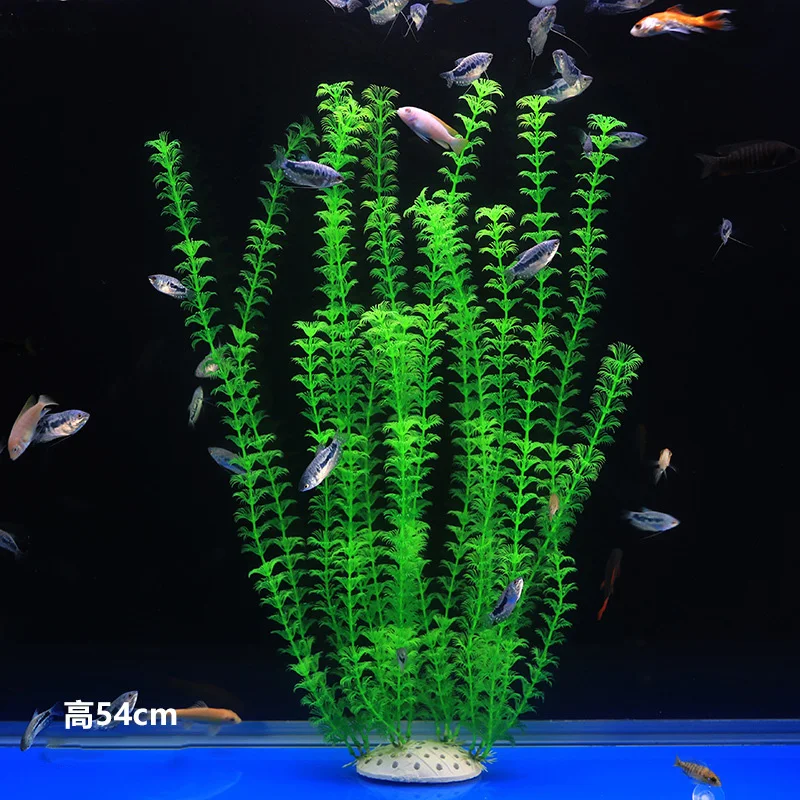 Fish Tank Decoration Landscaping Simulation Water Grass Plastic Flower Fake Aquarium Aquarium Grass Fake Flower Large