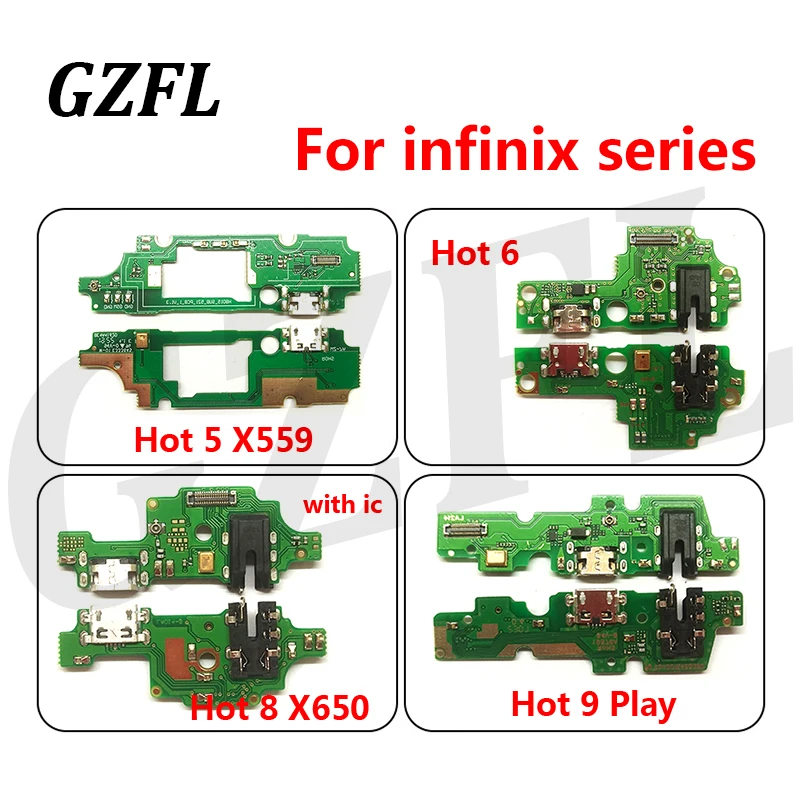 

Новинка для infinix Hot 5 X559 Hot 6 Hot 8 X650 Hot 9 Play USB-порт для зарядки док-станции гибкий кабель