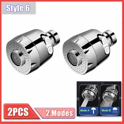 Universal Kitchen Faucet Adapter with 360° Rotation & Water - Saving Nozzle (2 Modes - 2PCS)