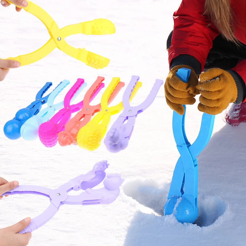 

1Pc Snowball Maker Clip Cartoon Animals Shaped Children Outdoor Winter Snow Sand Mold Tool For Snowball Fight Outdoor Fun Sports