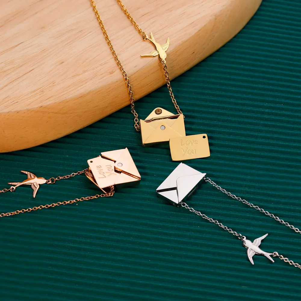 

Подвеска из нержавеющей стали с надписью «LOVE YOU»