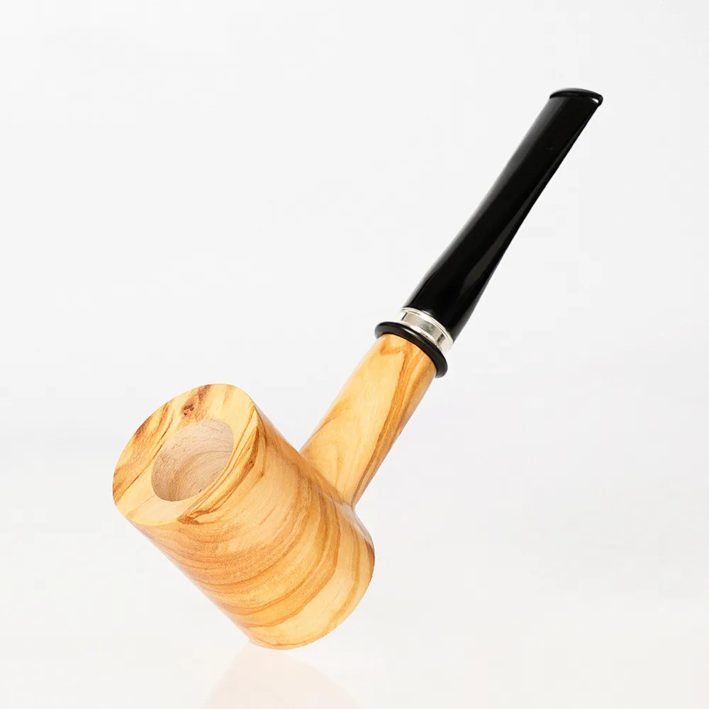 Olive Wood Handmade Tobacco Pipe Smoking Pipe Vintage Straight / Bent Smoke Accessory 1Pcs smoking accessories tobacco pipe tobacco smoking accessories herb smoking pipe smoking pipe