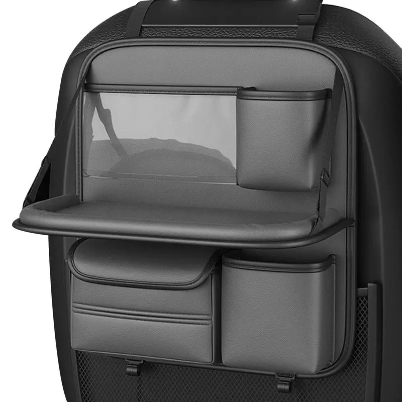 

Car Backseat Organizer Automotive Storage With Foldable Table Tray Seat Back Organizers Car Seat Back Storage Bag Truck Back