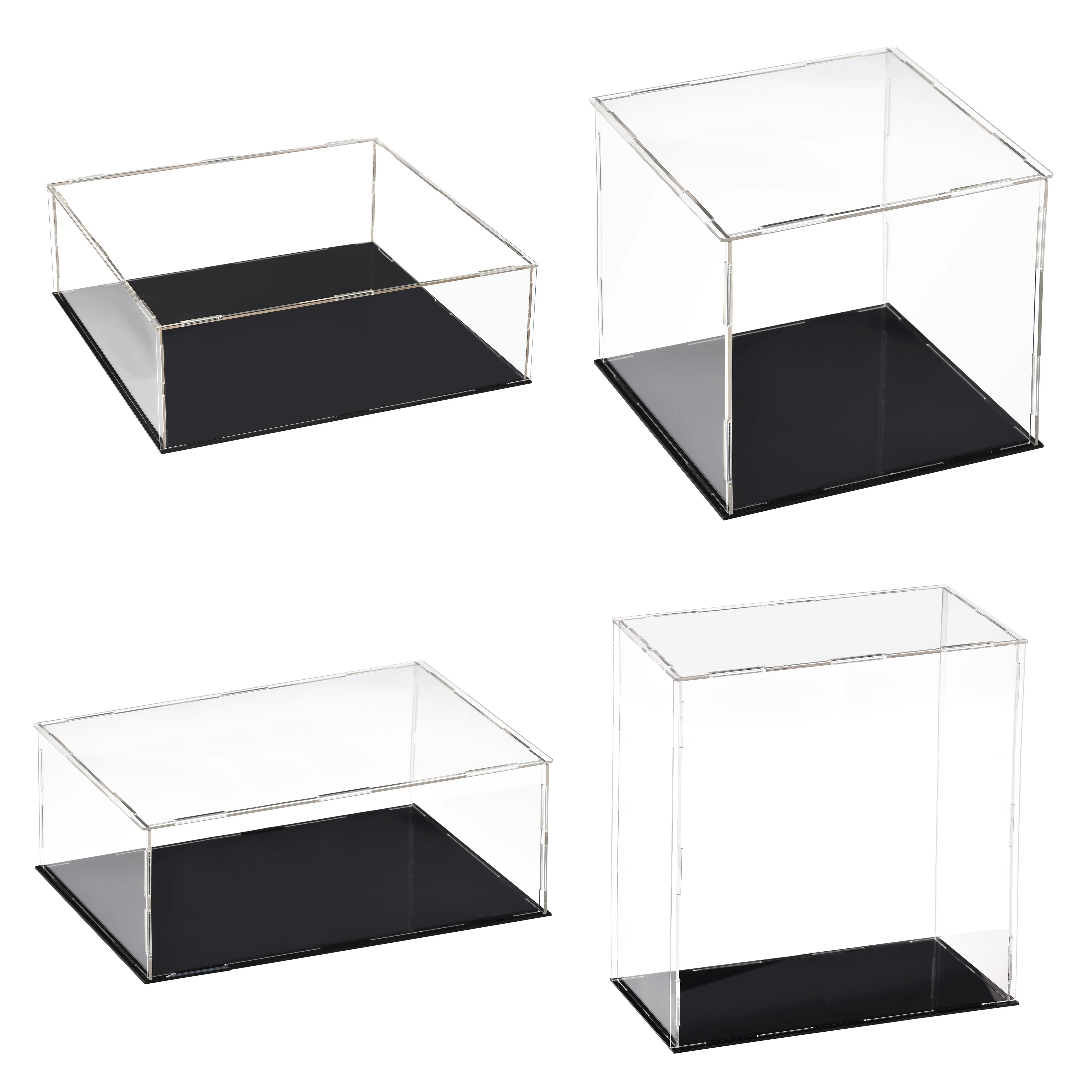 

Uxcell 21Size Clear Acrylic Display Box for Anime Figures Toy Doll Car Model BlindBox Organizer Dustproof Display Case Stand