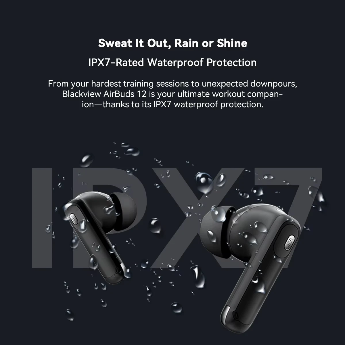 OSCAL Blackview Airbuds 12 Headset In-Ear Wireless Touch Screen Headphones Sports Air Conduction Bass ENC Earphones 400mAh IPX7