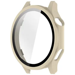 Premium Protective Bumper Case with Tempered Glass for Oneplus Watch 4 (Ivory)
