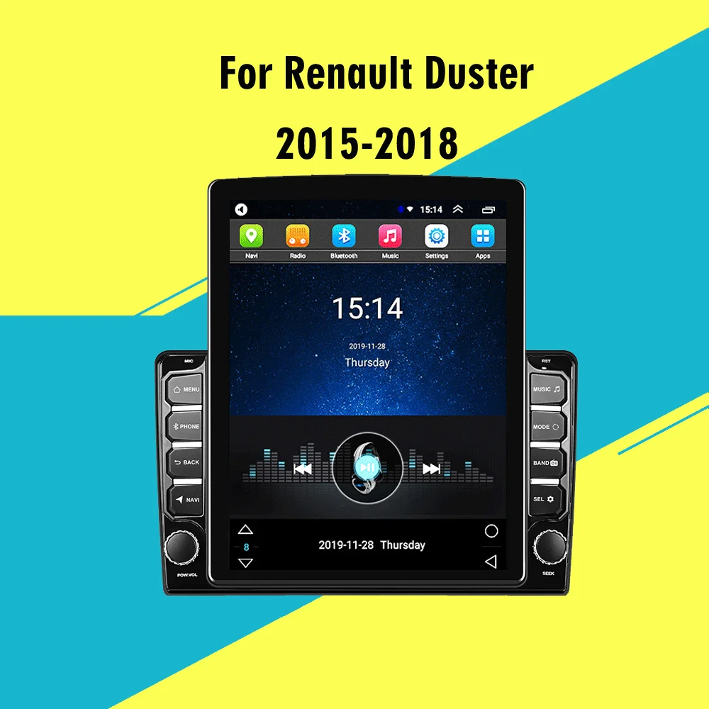 4G Carplay Android Автомагнитола для Renault Duster 2015-2018 9 7 &quotTesla экран Автомобильный