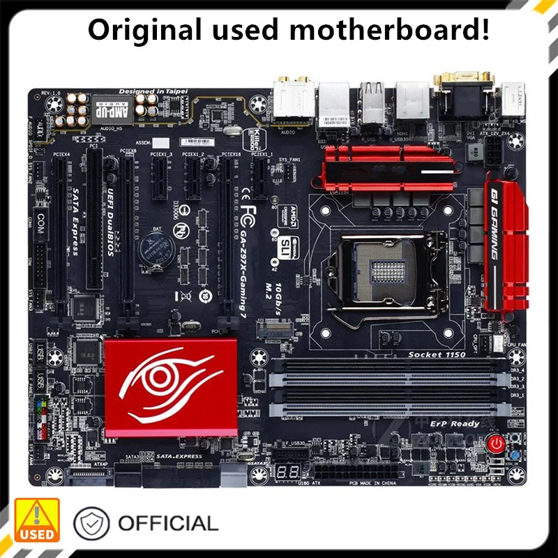 Per Ga-Z97X-Gaming 7 Z97X-Gaming Scheda Madre Desktop Z97 Lga 1150 Per Core I7 I5 I3 Ddr3 Sata3 Usb3.0 Scheda Madre Usata Originale