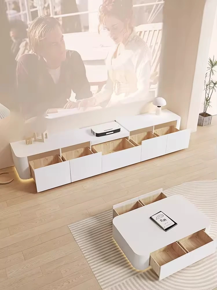 Intelligent Remote Control TV Stand High-Tech Laser TV Cabinet