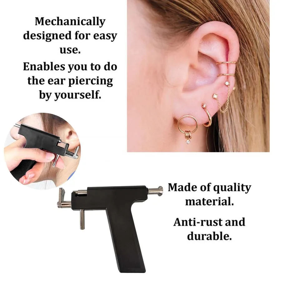 Ear Piercing Tool Piercing Tool Body Piercing Kit Professional Ear Piercing Gun Tools with 36pcs Earrings Stud for Home Use