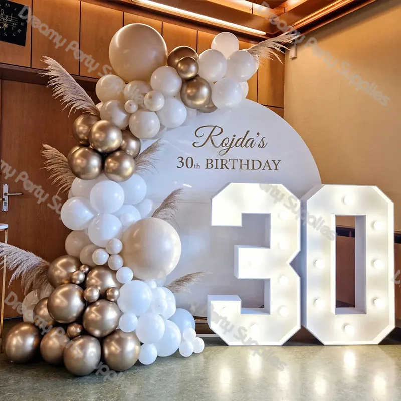 

87pcs Balloons Garland Beige Nude Birthday Champagne Balloon Arch Kit White Baby Shower Wedding Anniversary Party Decor Backdrop