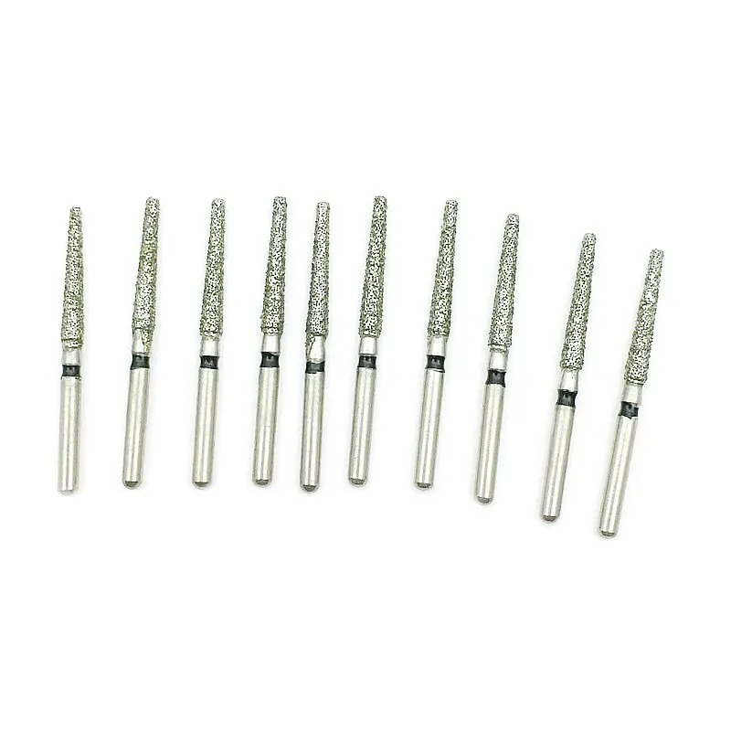 

10 pcs/box Dental Diamond Burs Drills High Speed Handpiece Polishing Whitening Product TF-13S