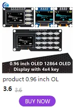 0,42" 0,42 Zoll weißes OLED-Display LCD-Modul 72X40 serieller Bildschirm weiße Farbe I2C IIC/SPI-Schnittstelle SSD1315 72*40 für Arduino – Detail 18