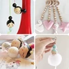 Y1UB for Creative Christmas Snowman Wooden Beads Winter Wooden Beads Xmas Craft Round - Image 4