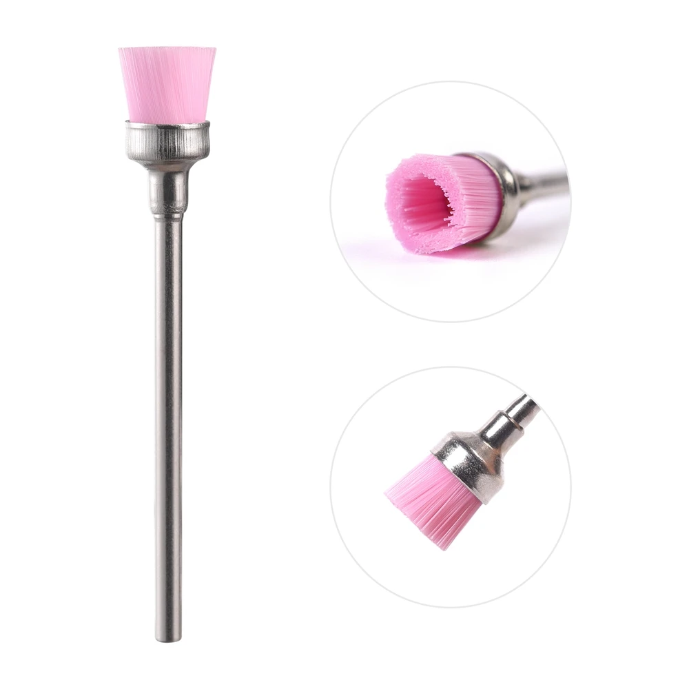 1PC Nail Drill Bit Cleaning Brush Cleaner 3/32'' Electric Nail Files Milling Cutter Dust Remover Drill Accessories Nail Art Tool