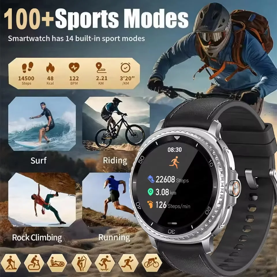 2025 Watch 8 Ultra Classic Original SmartWatch Men AMOLED Display GPS Navigation NFC 3ATM Waterproof Swim Sport track Smartwatch