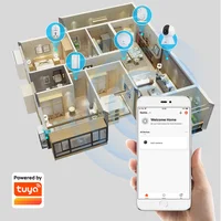 Caméra IP Kerui 8MP/5MP, 1/2/5 pièces, caméra PTZ intérieure, WiFi sans fil, compatible avec Tuya, caméra de surveillance, sécurité domestique, audio bidirectionnel 2