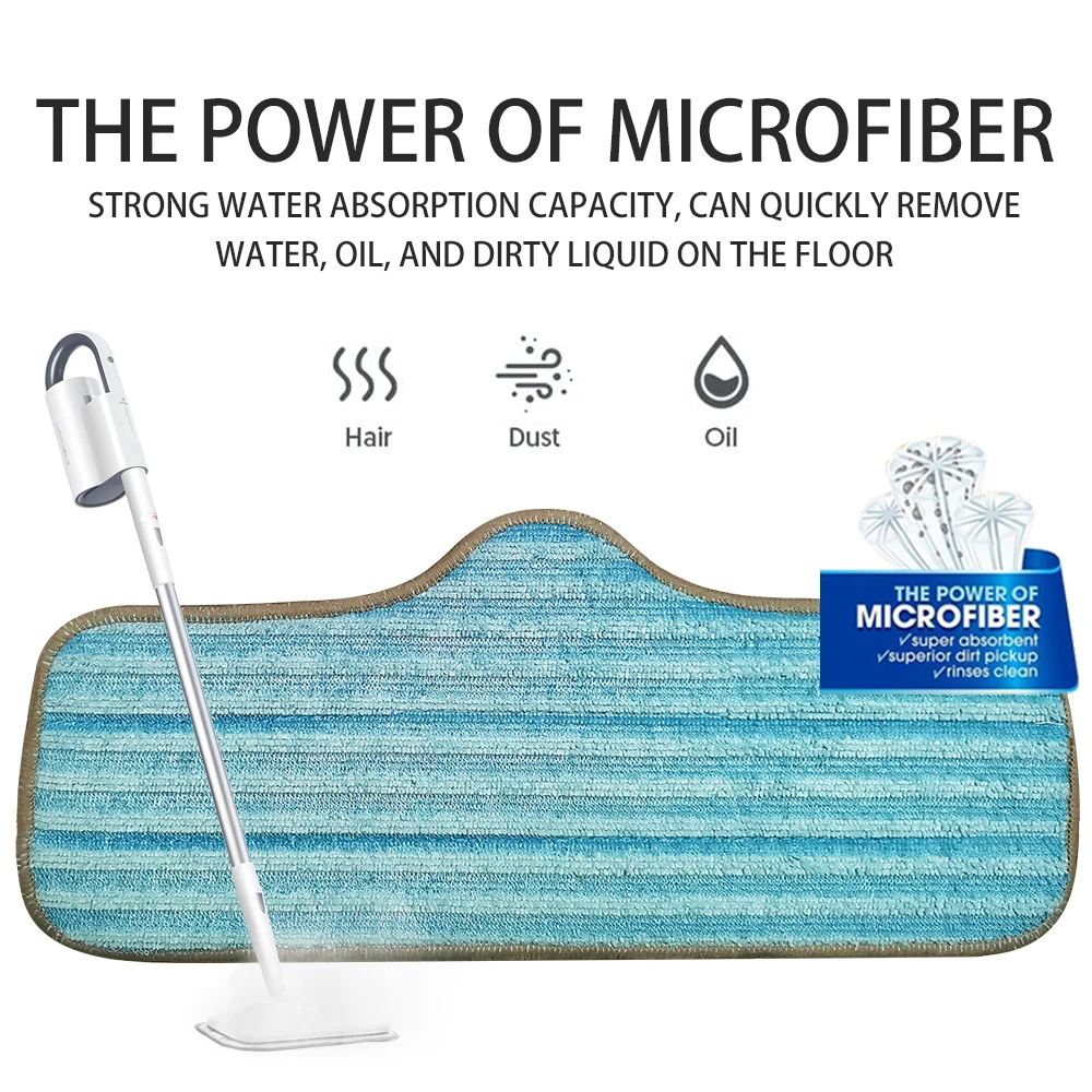 3 PCS Replace Mop Head For Steam Mop Floor Cleaning Cloth Microfiber Self Wring Pads Washing Home Rags Different mop