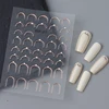 Silver Gold Lines Stripe Nail Sticker Decals Metal Strip Luxury Nails Slider 3D Self Adhesive Design Nail Art Stickers Paper 6