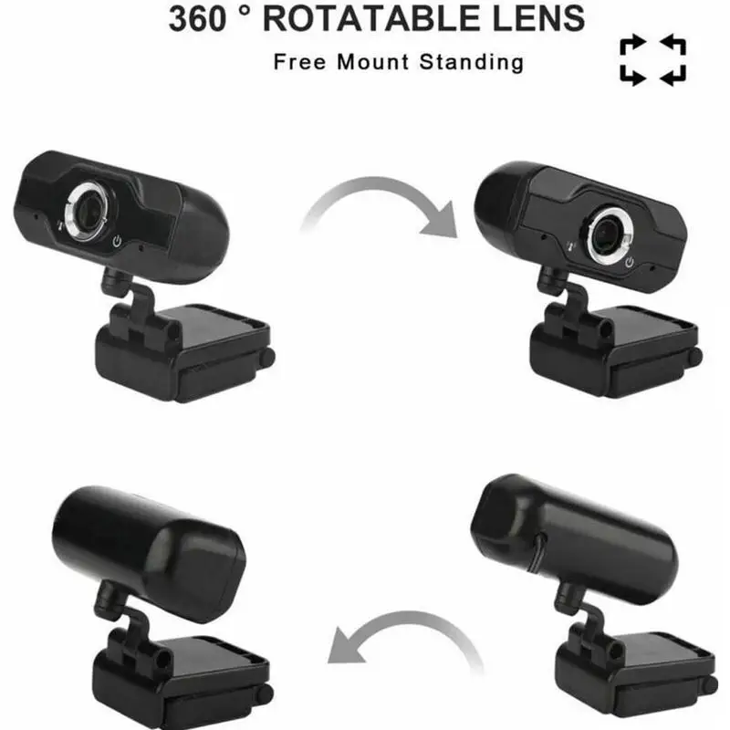 Webcam Full hd com Microfone para Computador Câmera Usb Videoconferência em Tempo Real 1080p 4k 60fps - Imagem 4
